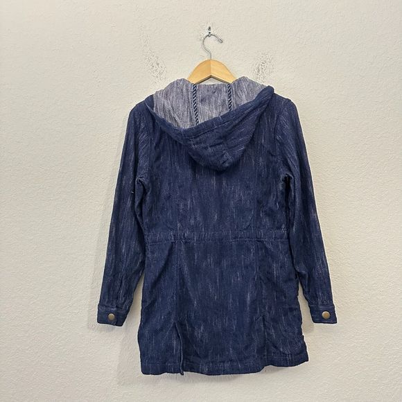 CABI #5100 Hooded Adventure Anorak Full Zip Jacket Blue Indigo - Picture 7 of 12